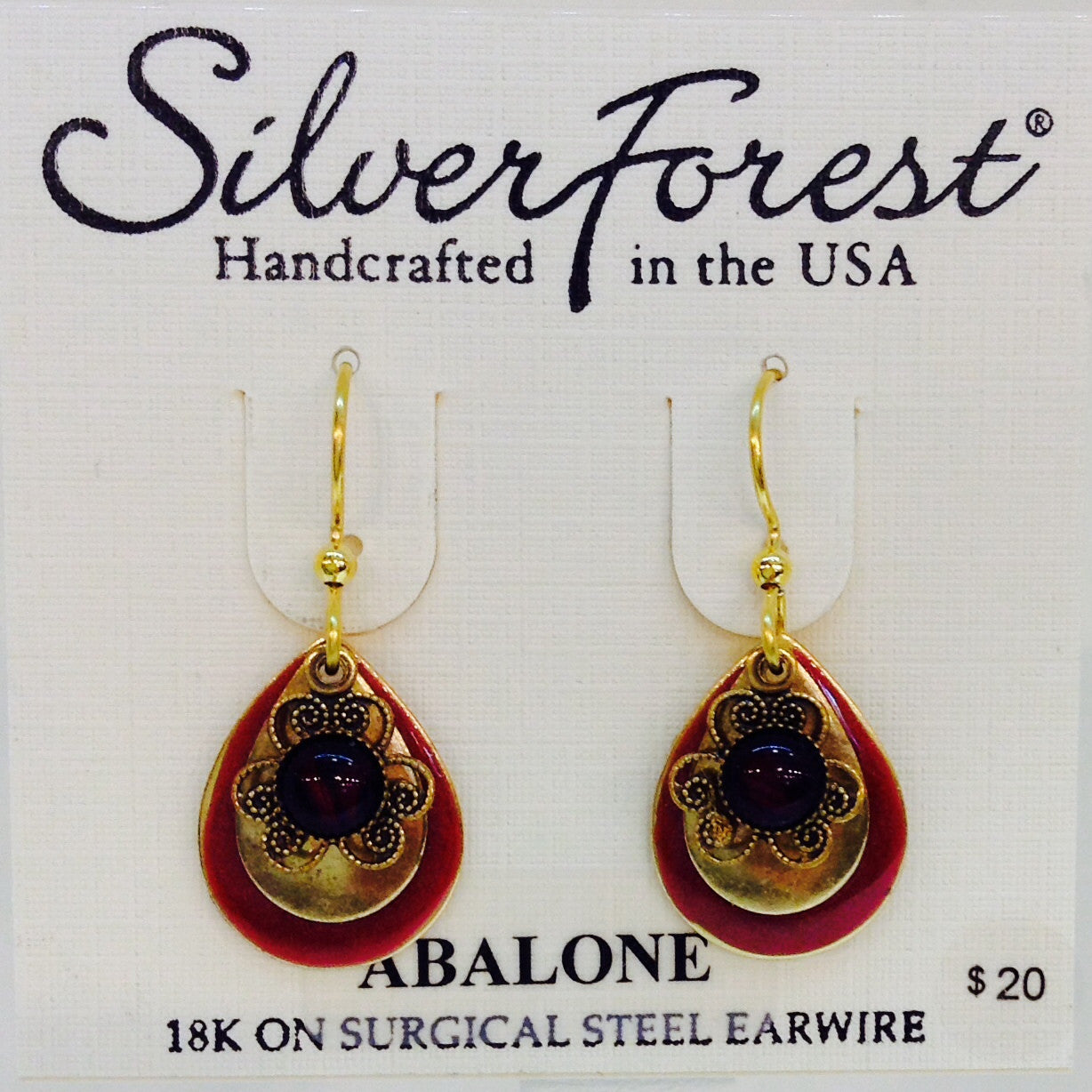 Layered Teardrops With Abalone