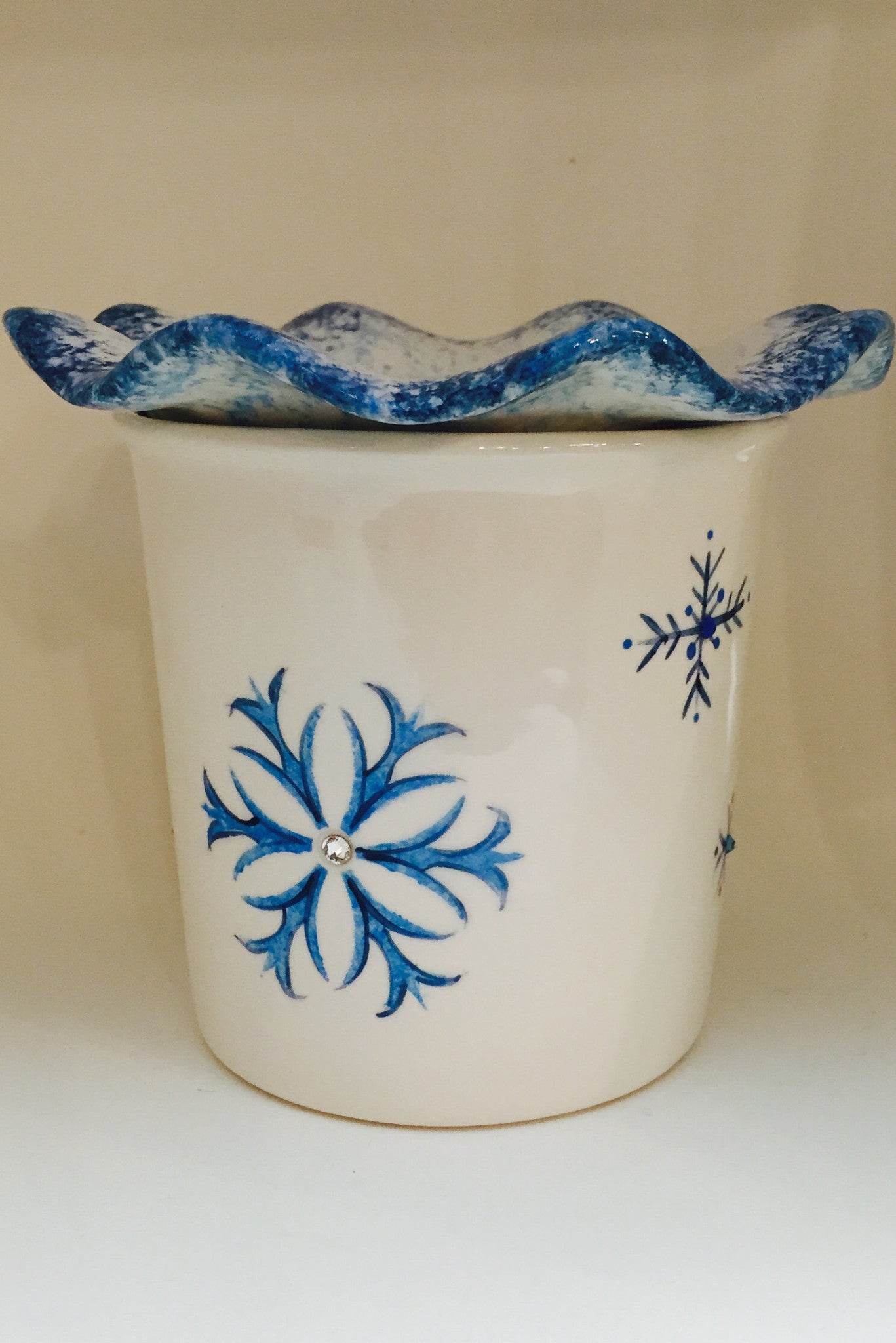 Small Dip Chiller-Snowflake w/ Swarovski Crystals