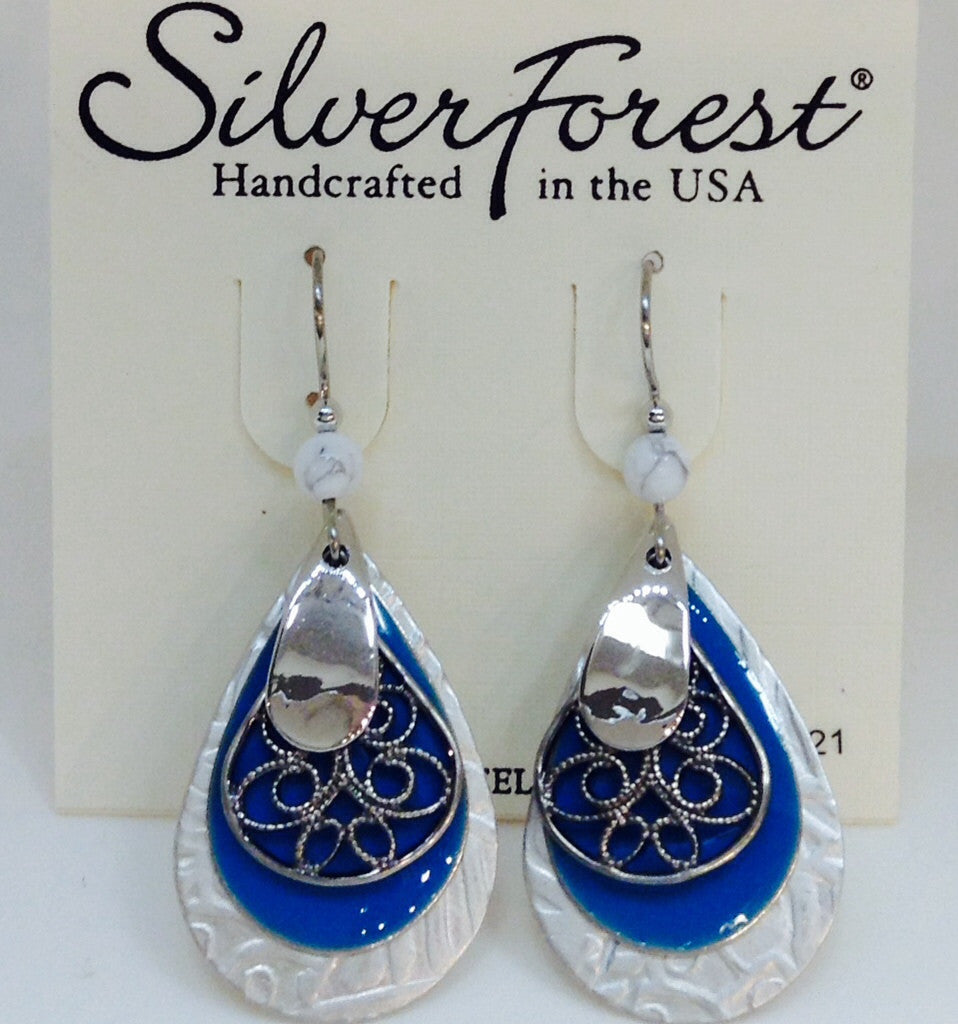 Silver And Turquoise Dangle