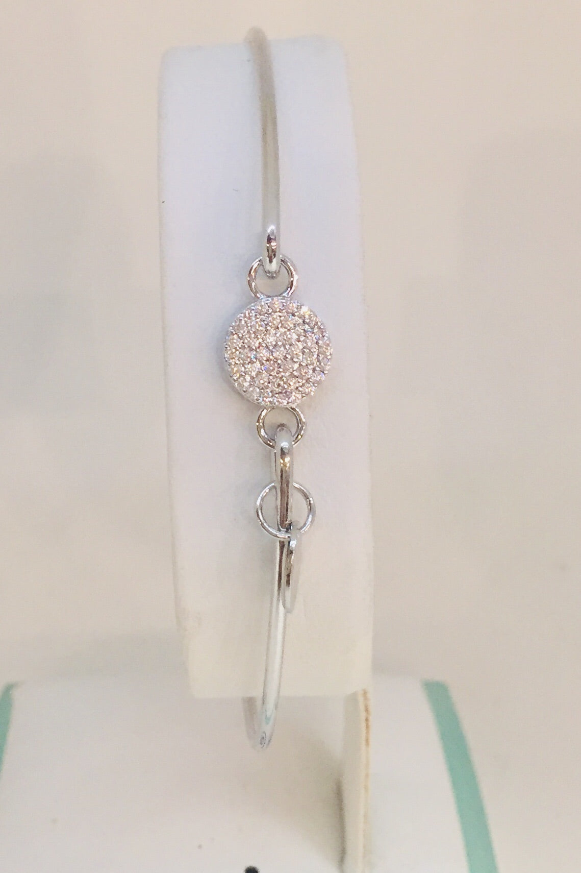 Pave Icon Bracelet-Disk/Silver