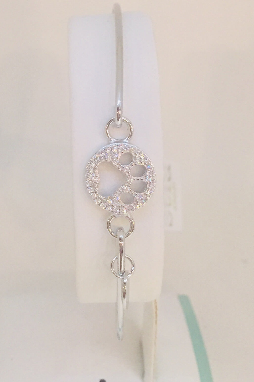 Pave' Icon Bracelet-Silver Paw