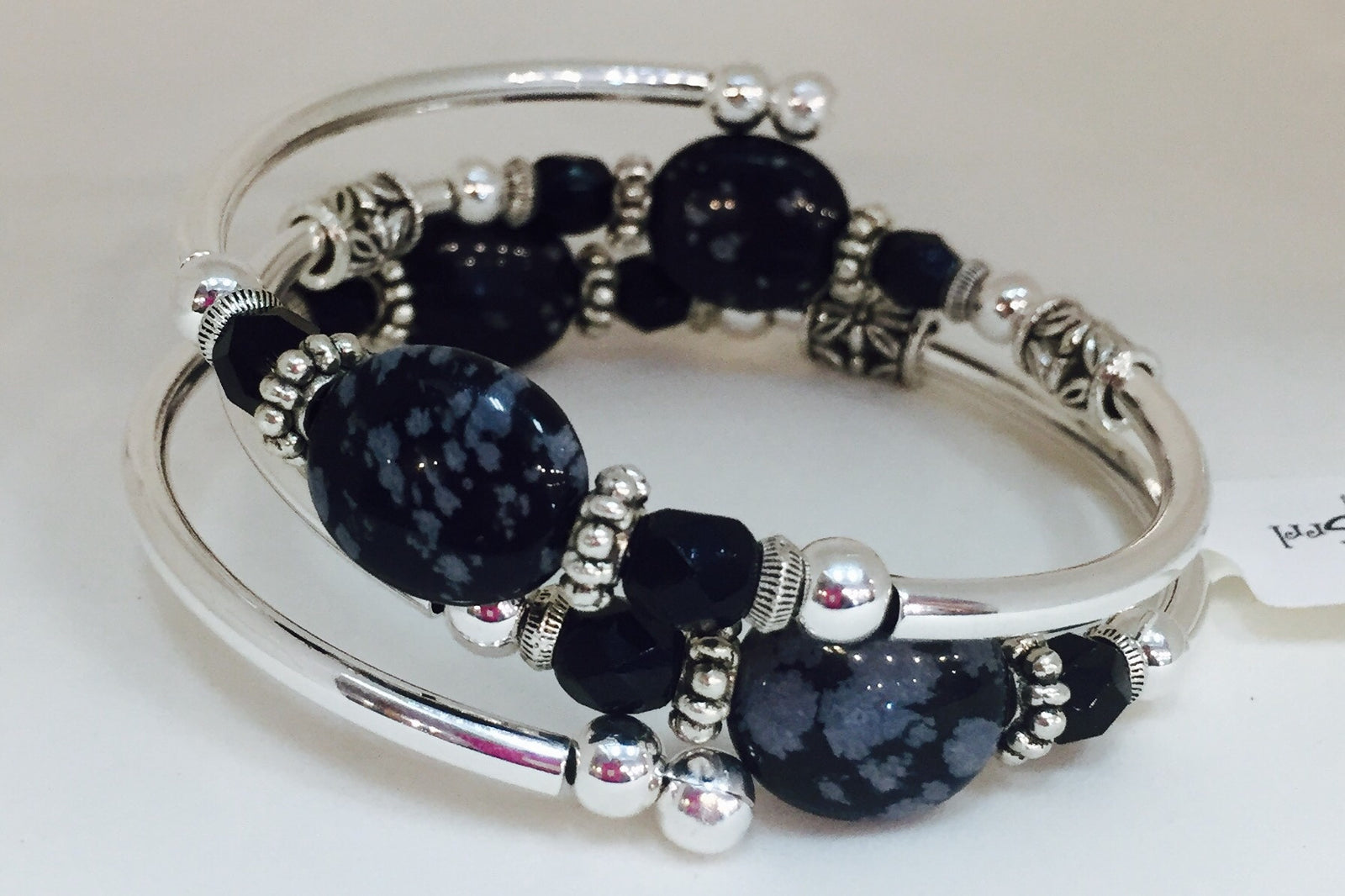 Jet Frost Wrap Bracelet