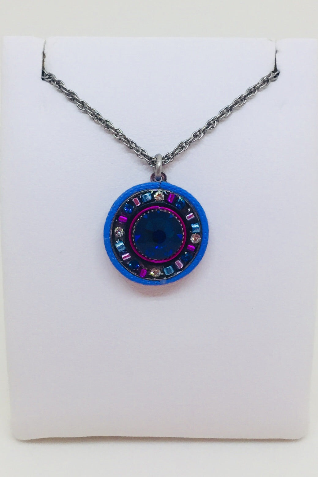 La Dolce Vita Round Pendant-Bermuda Blue