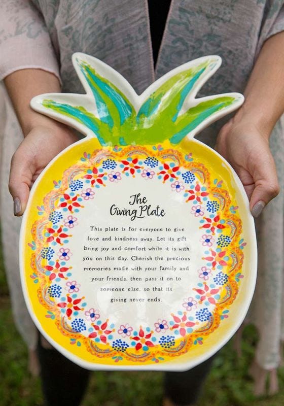 Pineapple Giving Plate