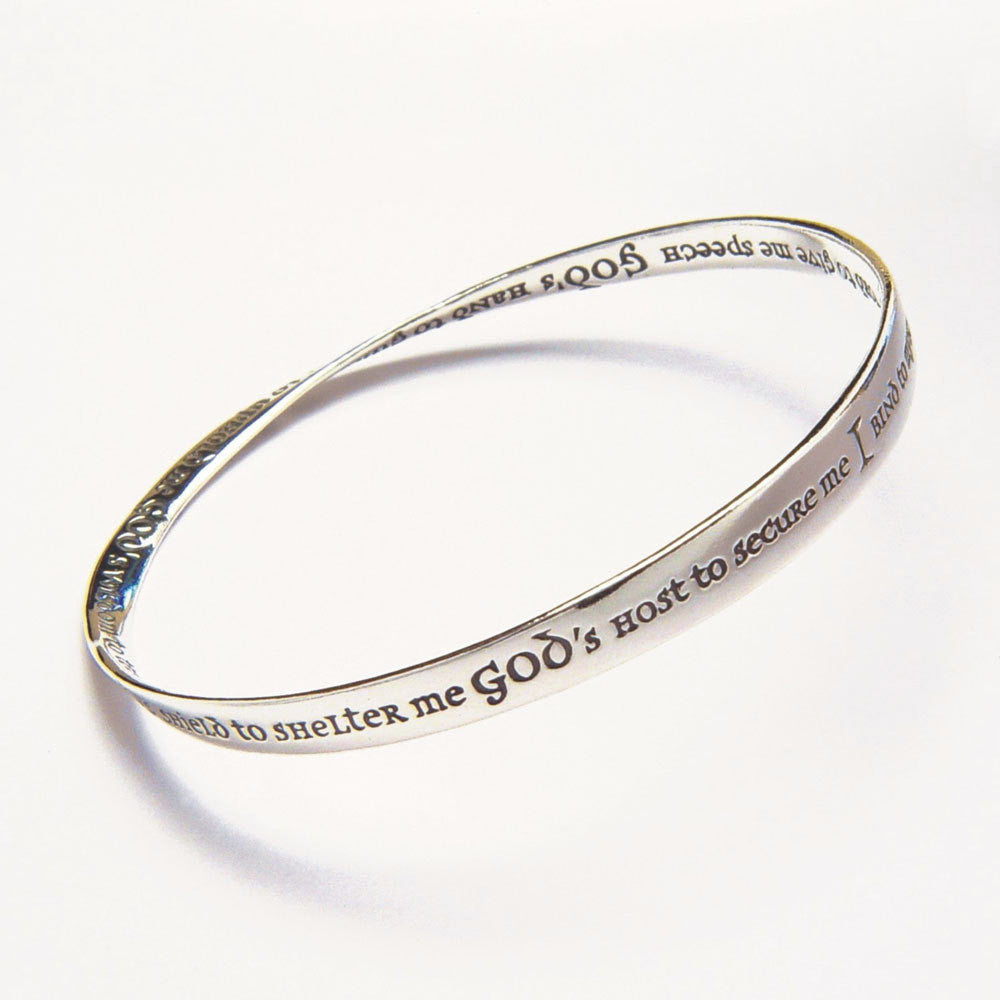 Mobius Strip Bracelet "St. Patrick Prayer"